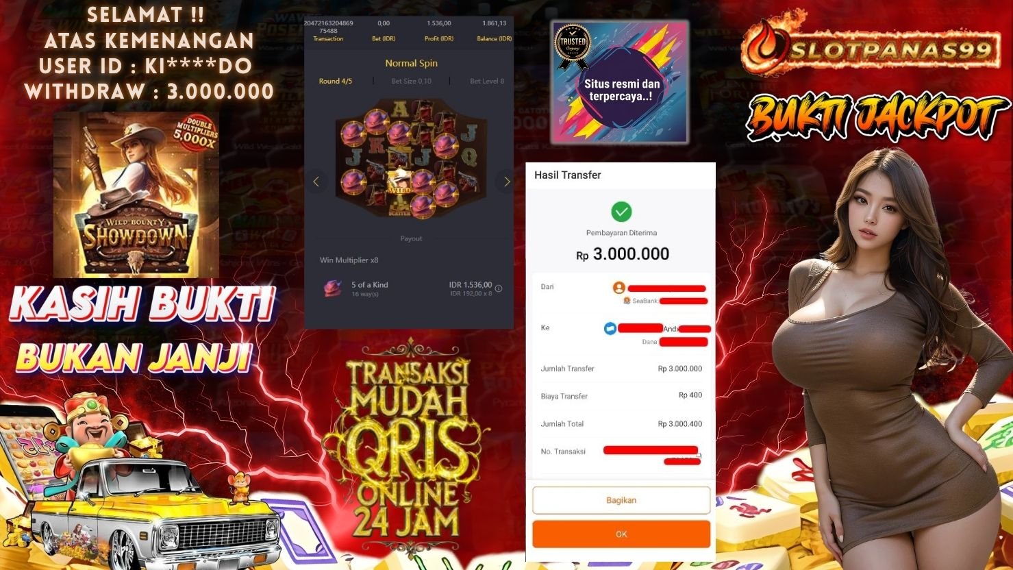 SLOTPANAS99 JACKPOT SLOT WILD BOUNTY SHOWDOWN